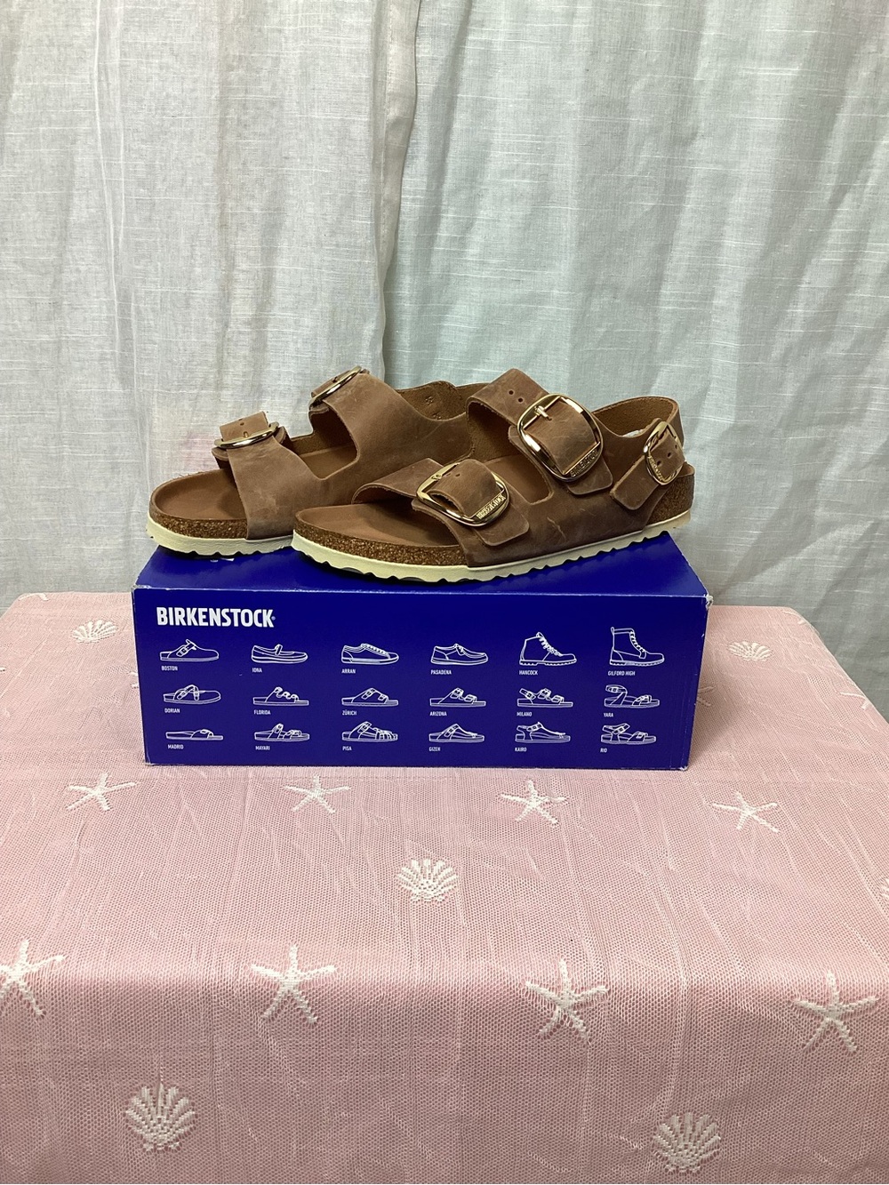 NWT Birkenstock Milano Big Buckle Sandals; Size: 8